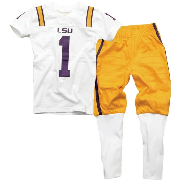 Wes and Willy LSU Tigers NCAA Kids Short Sleeve Pajama Set